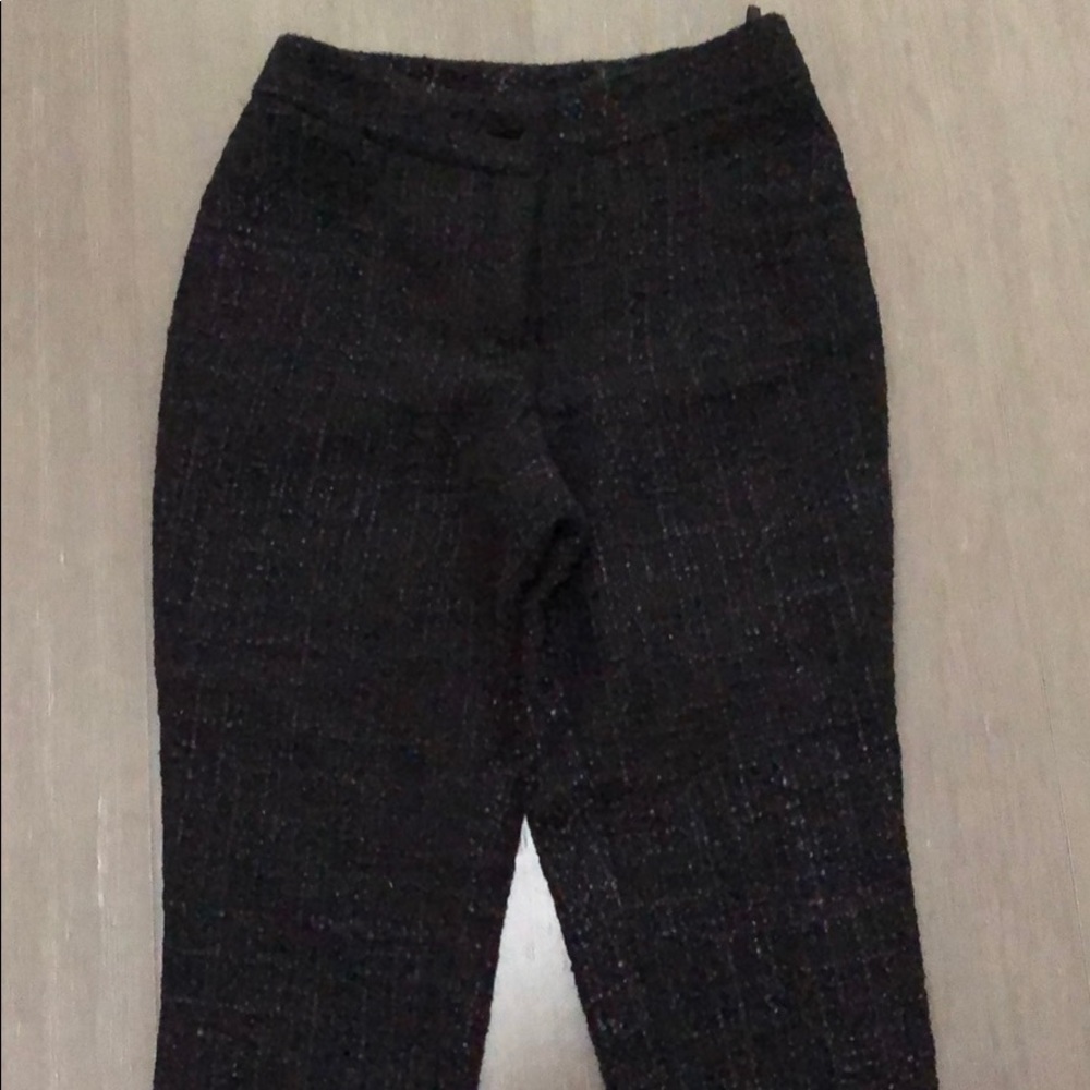 Chanel tweed cropped pants